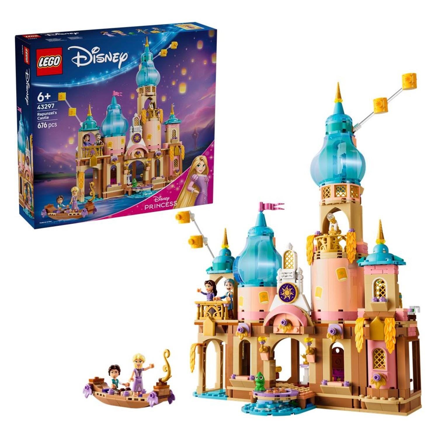 LEGO Disney Princess Rapunzel's Castle 43297 | Toys for 6+ Year Old Girls, Display Model Kit, 4 Mini Dolls & Accessories, Pascal Figure, Birthday Gift, 676 Pieces - Image 11