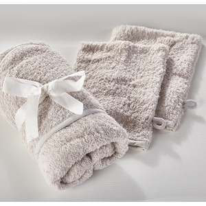 Kinder Valley Hooded Towel and 2 Wash Mitts Grey