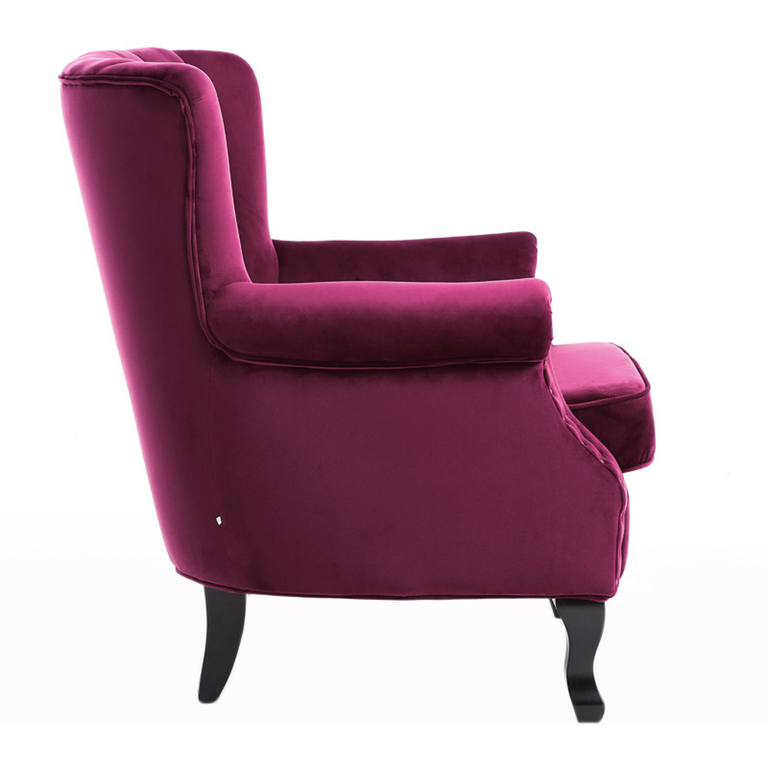 Velvet Sofa Chair - Wine Red