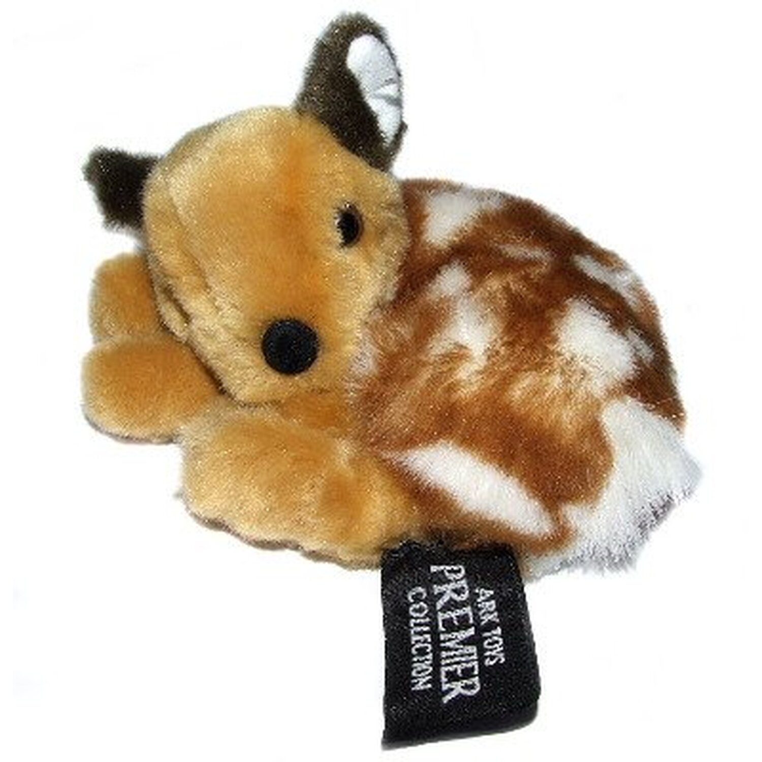 Image of Laying Fallow Deer Soft Toy - Brown