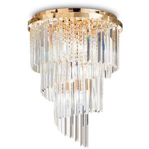 Carlton 12 Light Ceiling Light Chandelier Gold, E14