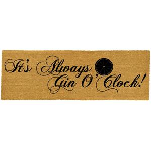 It's Always Gin O'Clock Patio Doormat