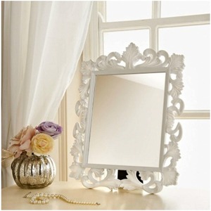Dressing Table Mirror White Stylish