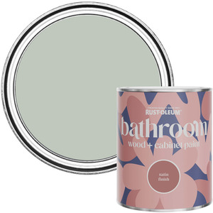 Rust-Oleum Bathroom Wood  Cabinet Paint in Satin Finish - Chalk Green 750ml