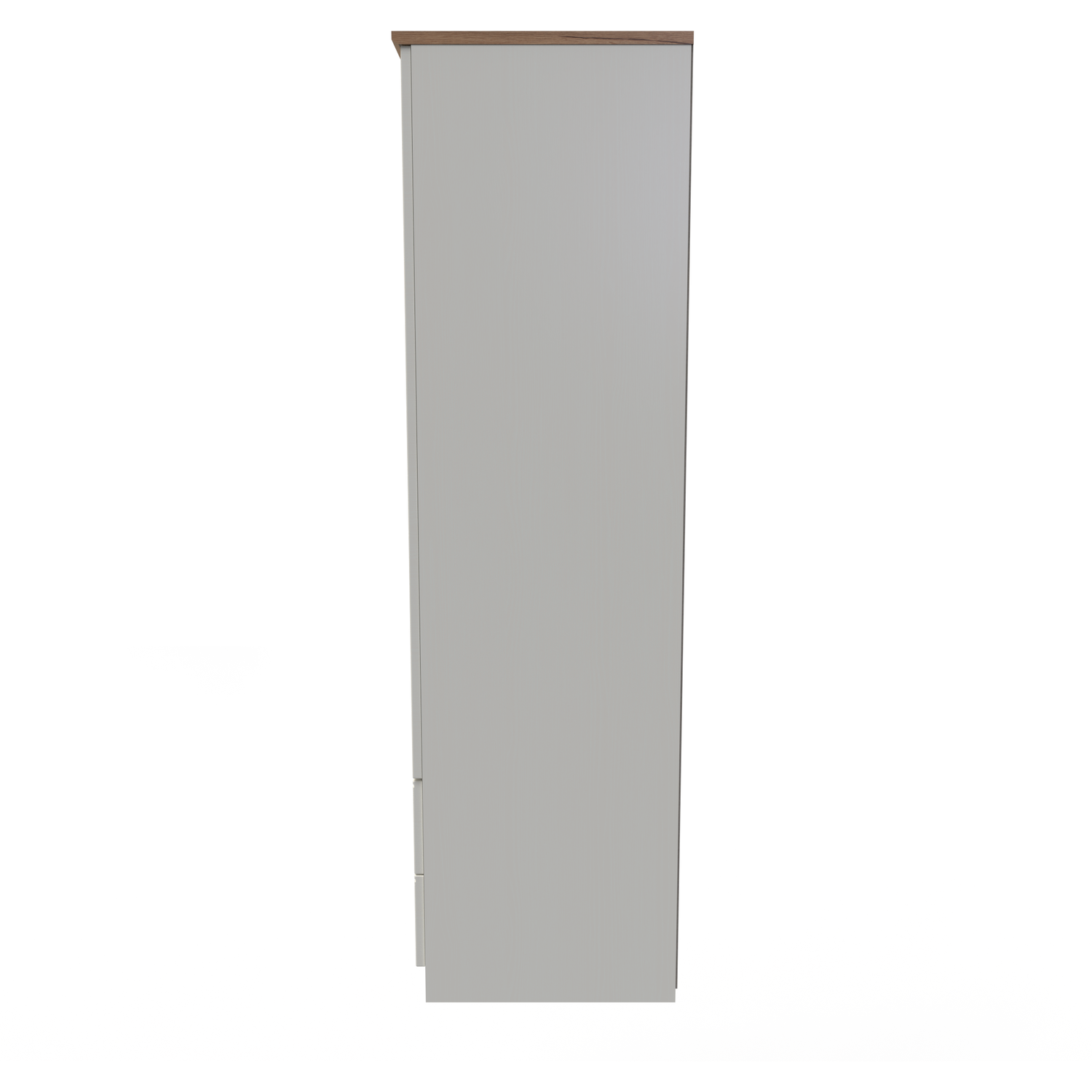 Victoria Ready Assembled 2ft6in 2 Drw Wardrobe - Cream Ash Riviera Oak