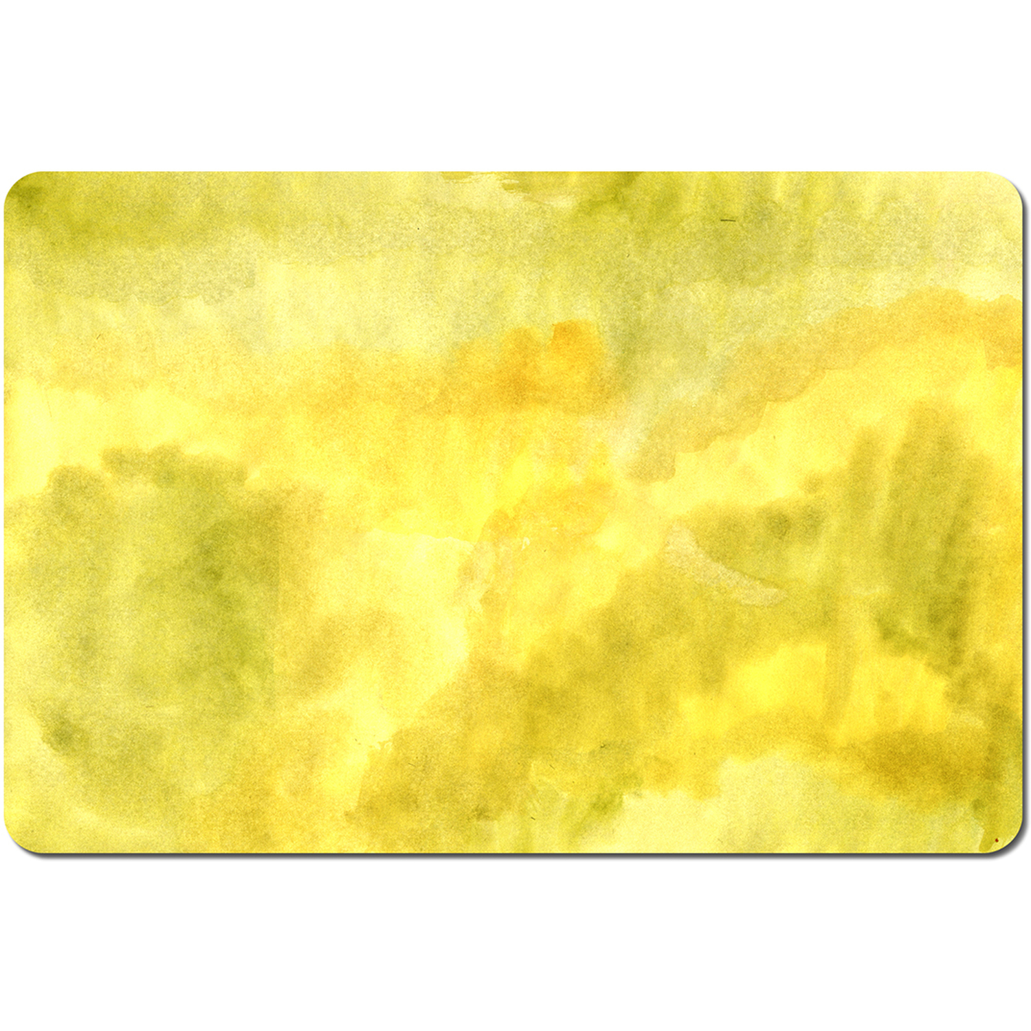 Image of Yellow Watercolour Placemat Set - Yellow