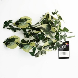 Leaf Artificial Trailing Variegated Marble Pothos Plant Realistic