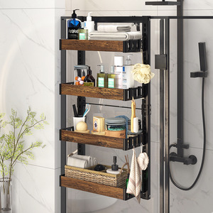 4 Tier Over the Door Adjustable Shower Caddy Shelf