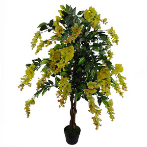 Artificial Yellow Wisteria Tree