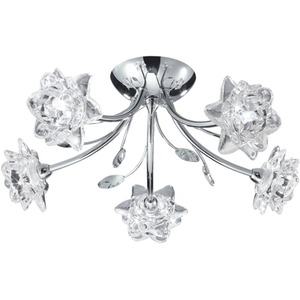 Blossom Five Light Chrome Ceiling Flush
