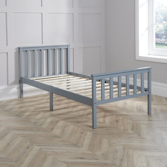 Home Source Florida Slatted Wooden Bed Frame
