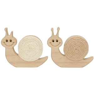 Wooden Happy Snail