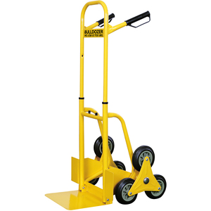 Bulldozer Hand Truck for Stairs Tri-Star Wheel Footplate Adjustable