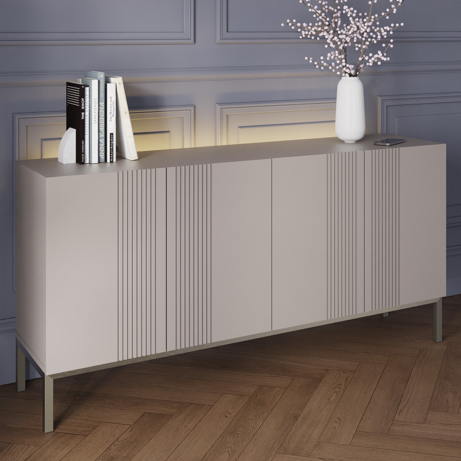 Iona Large Sideboard - Grey