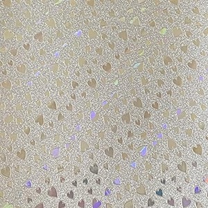 Pack of 10 Sheets Silver Hearts Paper