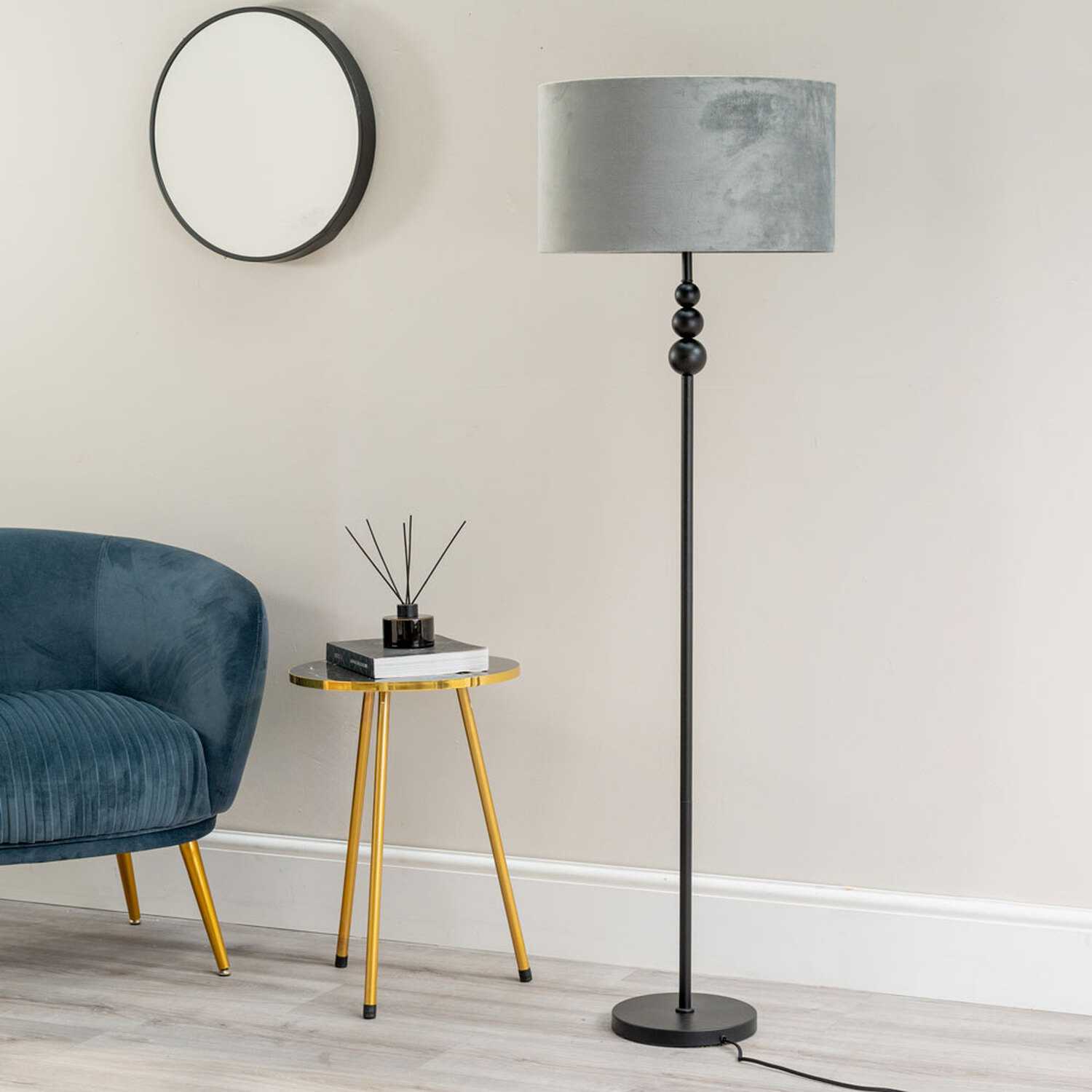 Image of Marissa Stacked Ball Floor Lamp with&hellip;