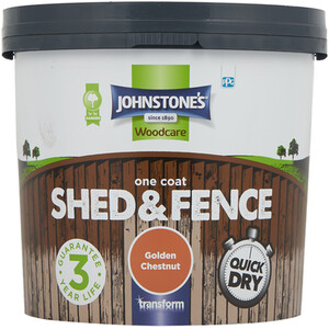 Johnstones One Coat Shed and Fence Paint - Shaded Grey