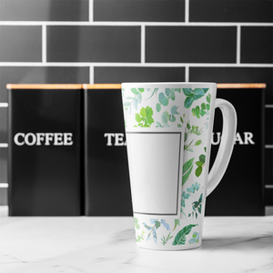 Green Leaves Latte Mug