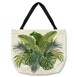 Green Tropical Foliage Tote bag
