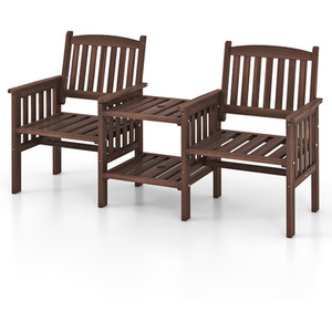 Outdoor Loveseat with Side Table