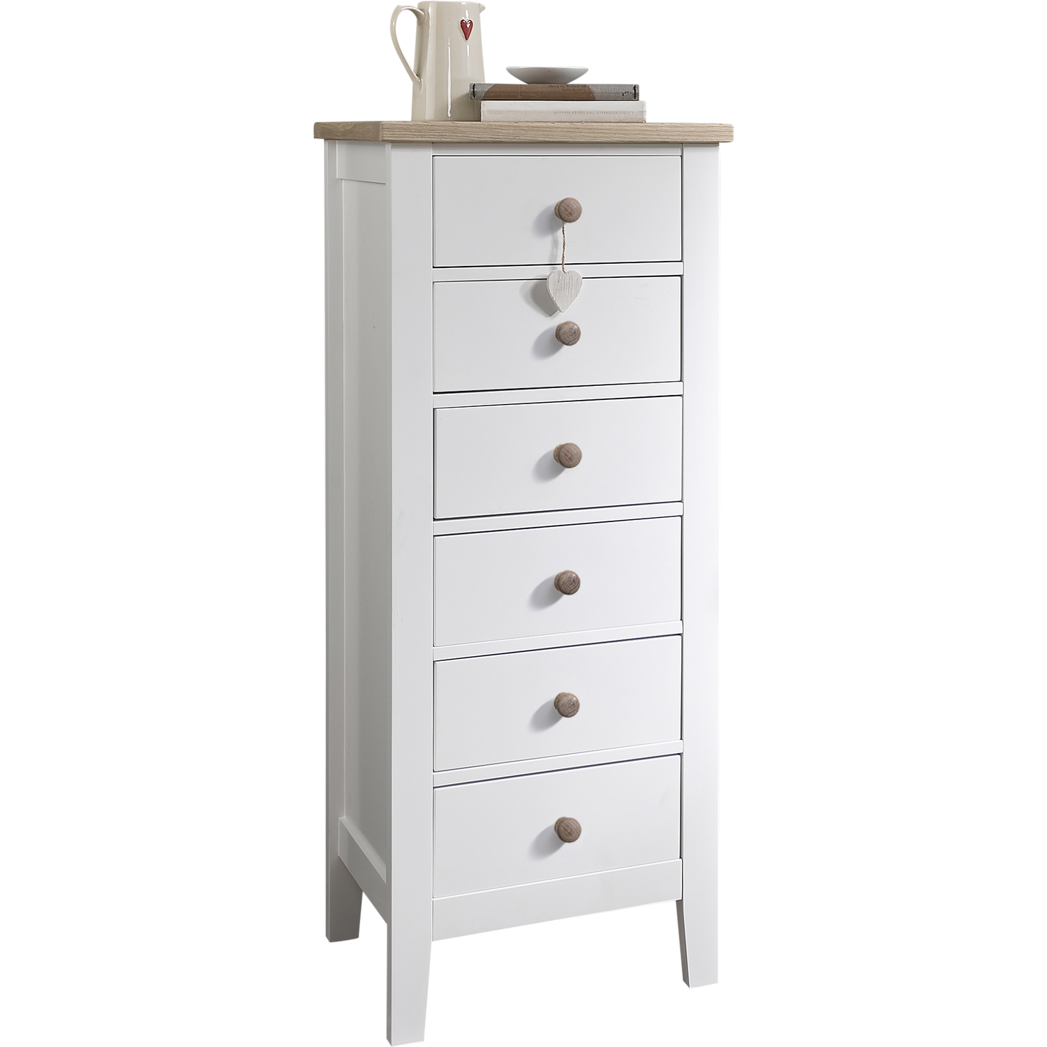 Jakkvik Chest Of Drawers - White 45cm 109cm