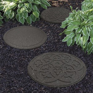Reversible Stepping Stones Scroll Design Weatherproof