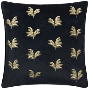 Guilded Palms Embroidered Cushion Cover