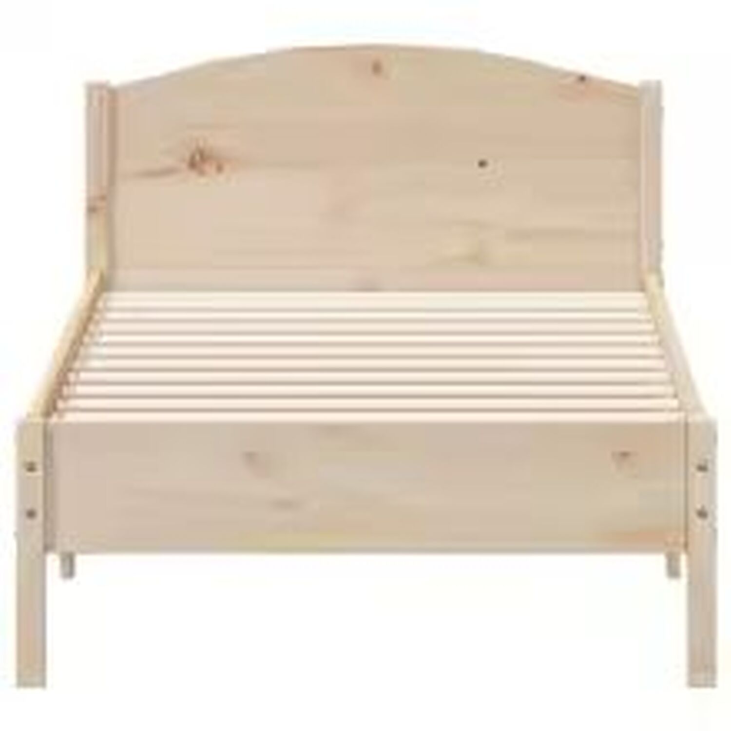 Small Singletwin Solid Wood Pine Bed Frame - Brown