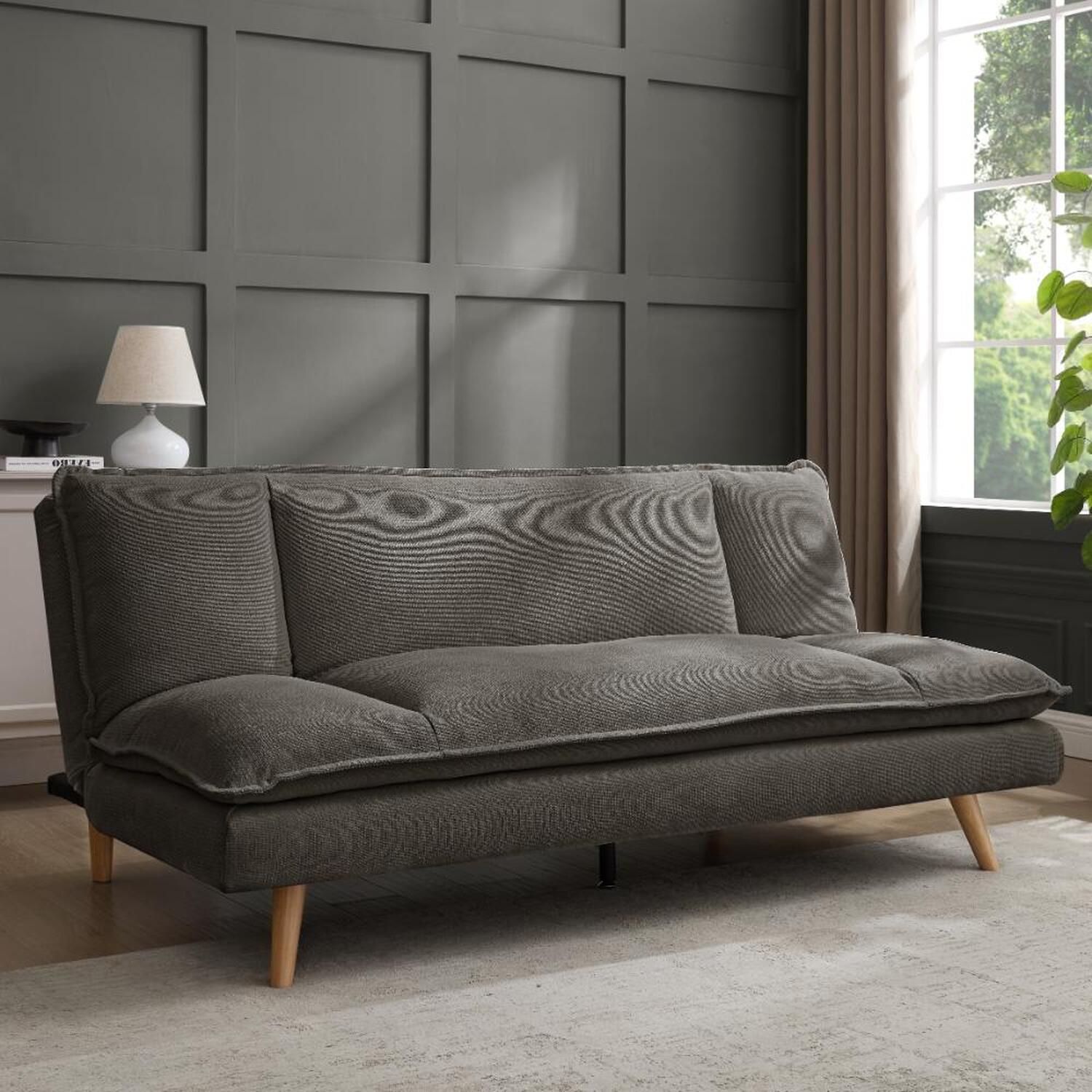 Bonnet Linen Sofa Bed - Dark Grey