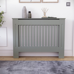 Grey / 112cm Chelsea Radiator Cover shot 8337395