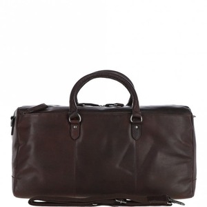 Large Waxy Leather Holdall - W-76