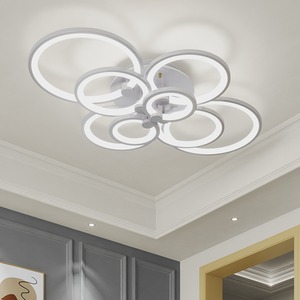 Circular LED Semi Flush Ceiling Light