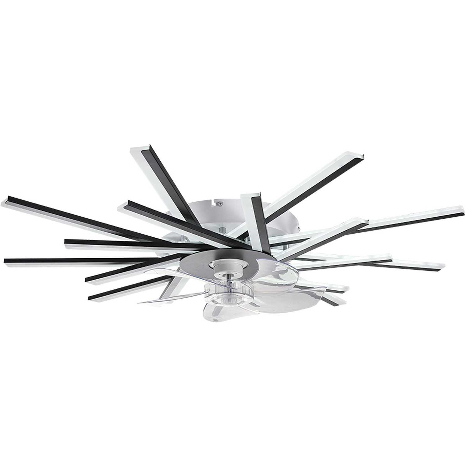 Lifeideas Dimmable Firework-Style Ceiling Fan Light - Silver
