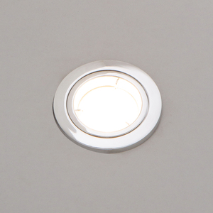 Chrome / 13.5cm 2 Pack of Fixed Recessed Fire Rated IP20 Downlights shot 10029219