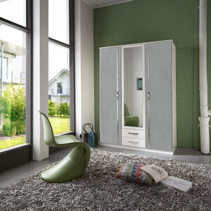 Duo Grey 3 Door Wardrobe