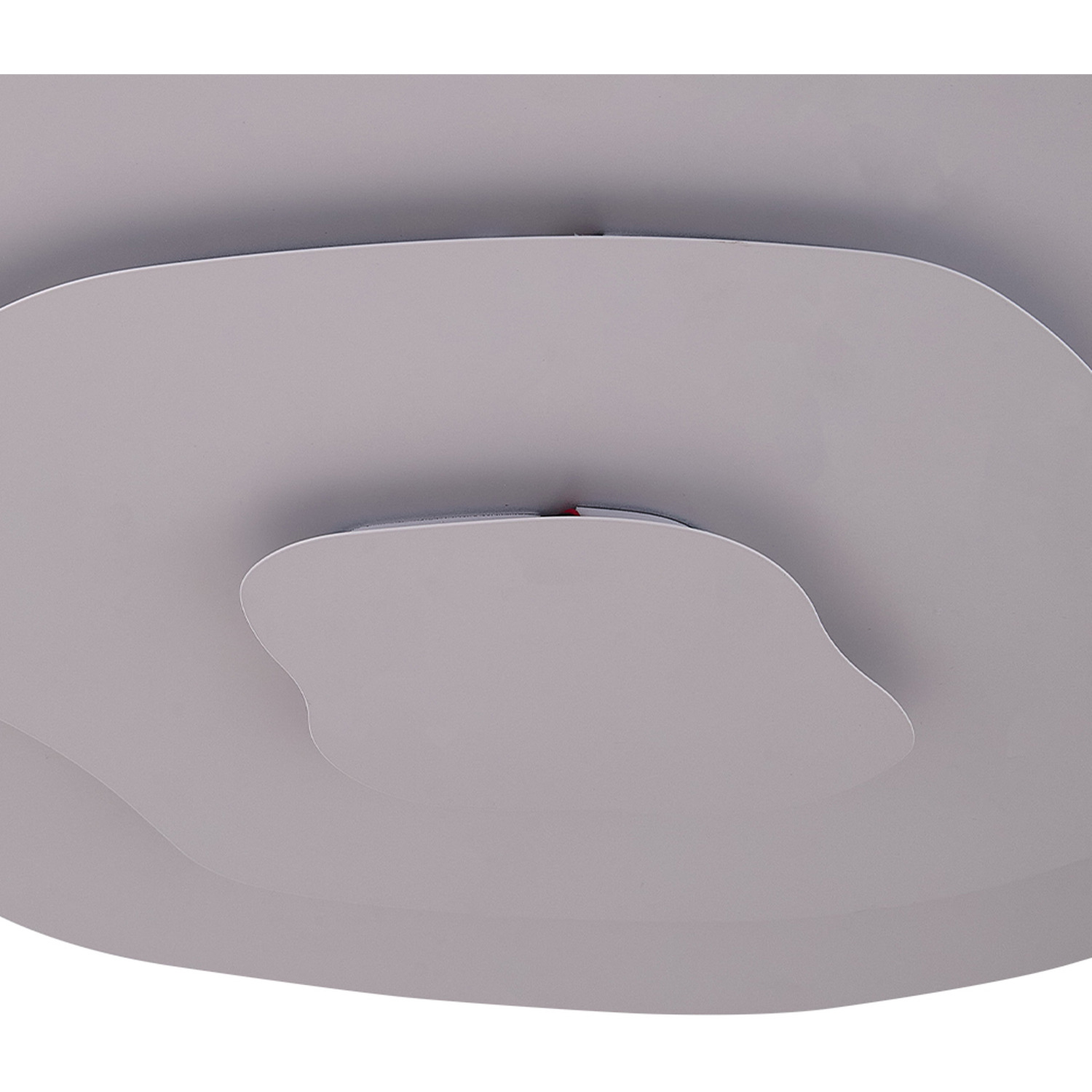 Livingandhome 40w Led Multi-layered Ring Ceiling Light With Remote Control - White
