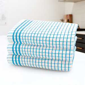 Set of 3 Woven Check Easy Care Tea Towels