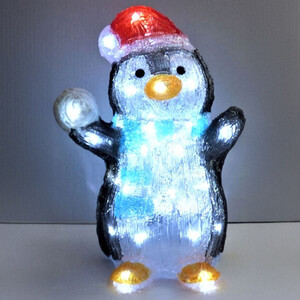 Blue Scarf Acrylic Penguin