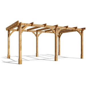 5x3m Dunster House Wooden Pergola Leviathan