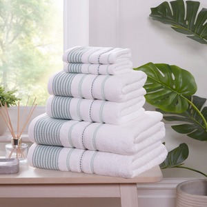 Dakota Stripe Cotton Hand Towel Soft Absorbant Quick Dry (80x50 cm)