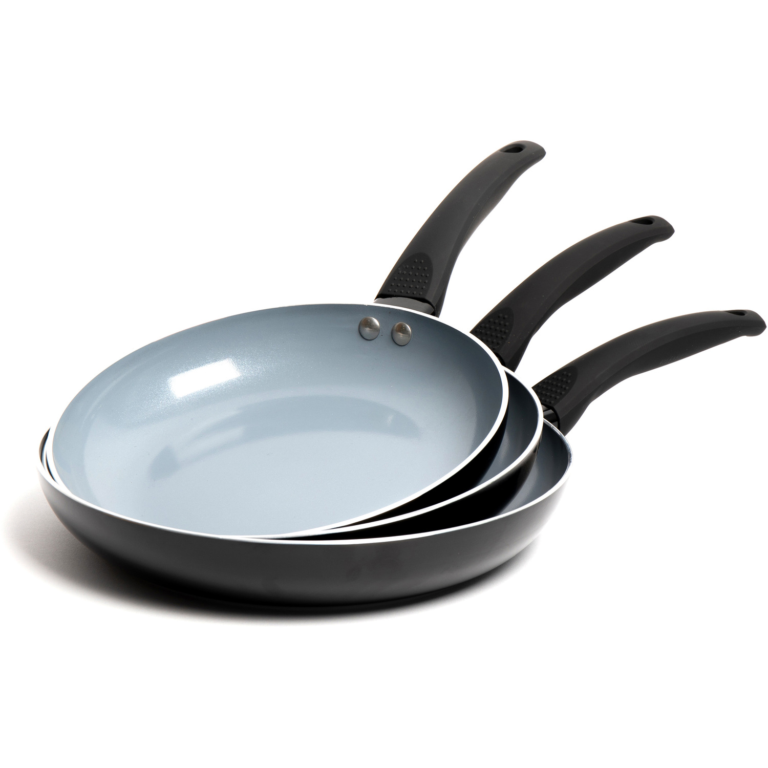 Image of MasterClass 3pc Ceramic Non-Stick Eco Frying&hellip;