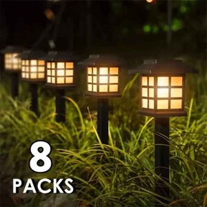 Solar LED Garden Warm Lights for Outdoor Pathway