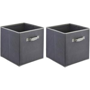 Foldable Storage Cubes With Handle Set of 2 Organiser