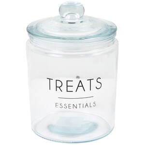 Slogan Glass Storage Jar