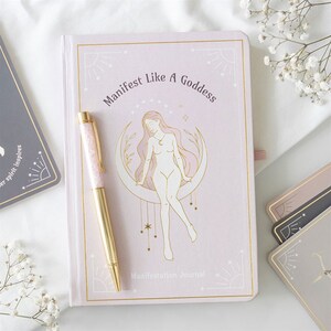 Goddess Manifestation Journal With Rose Quartz Pen