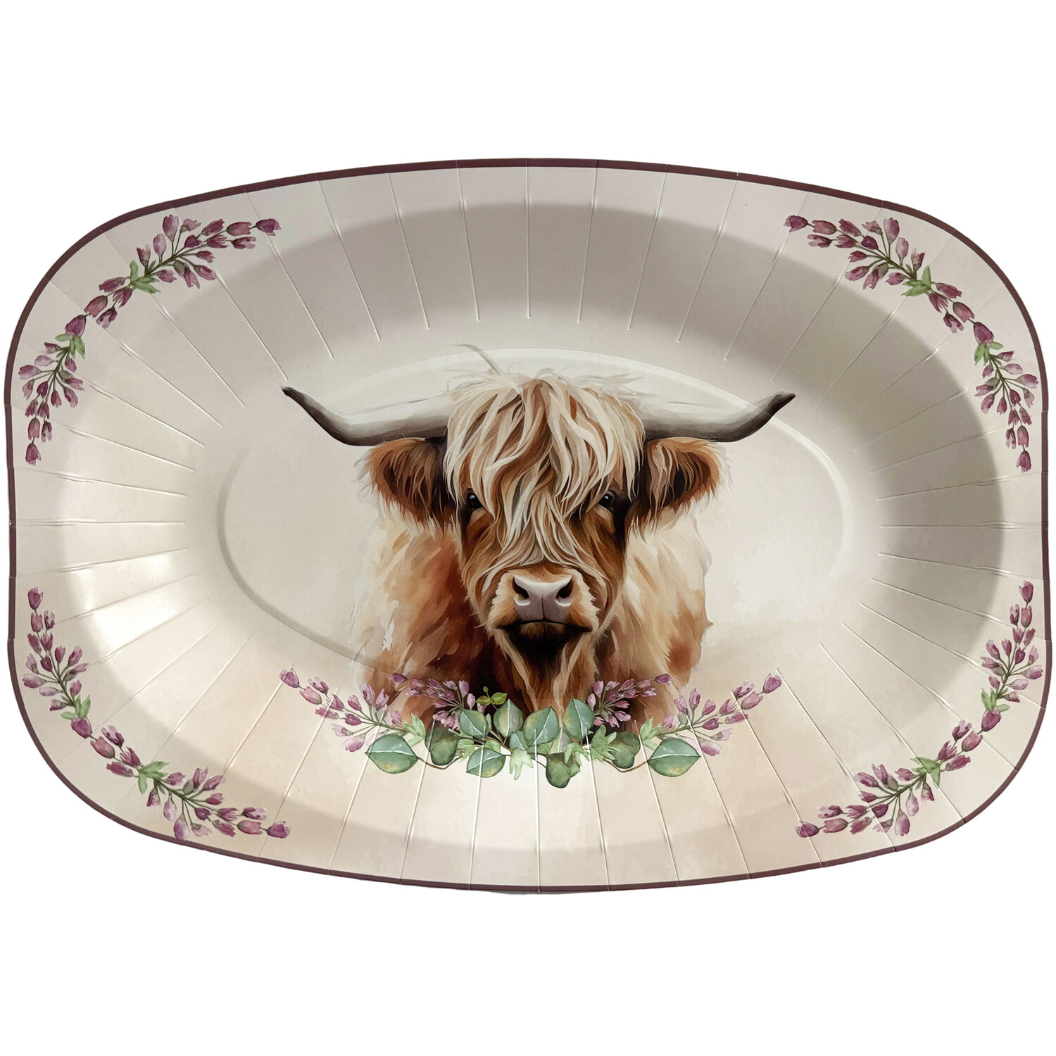 Image of Pack of 2 Highland Cow Oval&hellip;