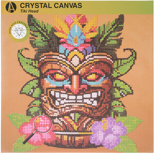 Tiki Head Crystal Canvas Kit