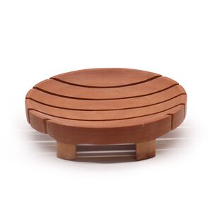 Classic Mahogany Soap Dish Round