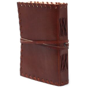 Leather Book of Thoughts with Wrap Notebook Maroon