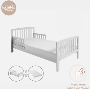 Sydney Toddler Bed White with Kinder Flow Mattress